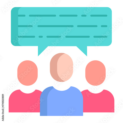 music audience flat icon design