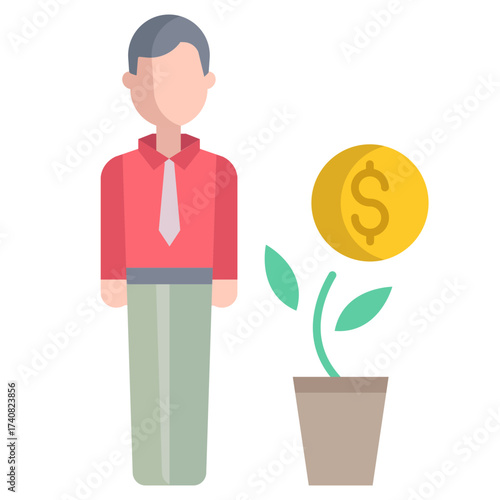 business person flat icon design