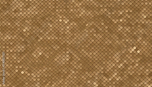 Wallpaper Mural Golden Scales Background: Seamless Texture for Luxury Design and Decoration Torontodigital.ca