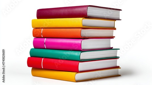 Wallpaper Mural Stack of books with a red book on top. The books are of different colors and sizes Torontodigital.ca