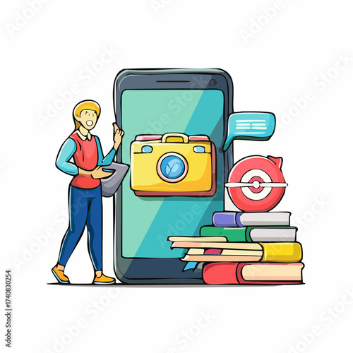 Online photography course with mobile device