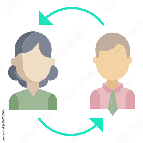 feed back flat icon design