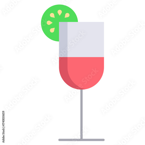 fruit punch  flat icon design