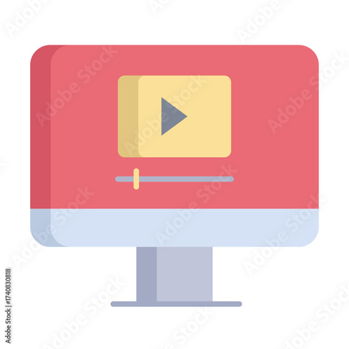 bitcoin view flat icon design