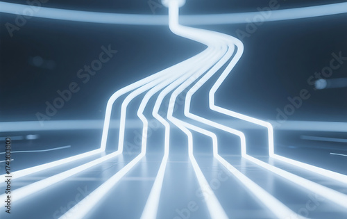 abstract blue background with lines