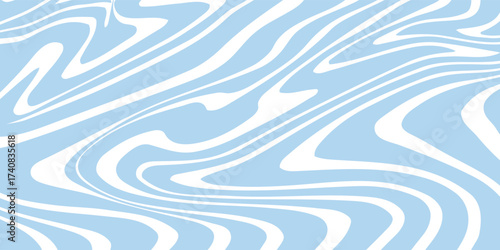 Abstract background seamless pattern with colorful waves. Trendy vector illustration in retro psychedelic style