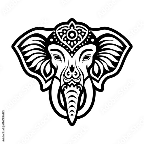 Collection of Glyph Style Elephant Logos 

