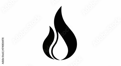 Fire black and white