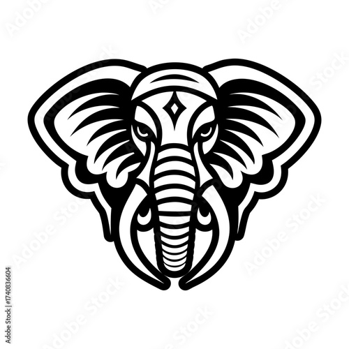 Pack of Glyph Style Elephant Symbols 


