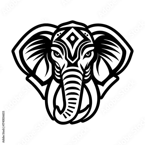Pack of Glyph Style Elephant Symbols 


