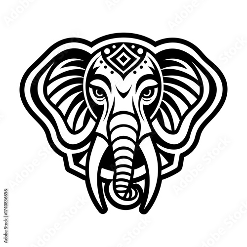 Pack of Glyph Style Elephant Symbols 



