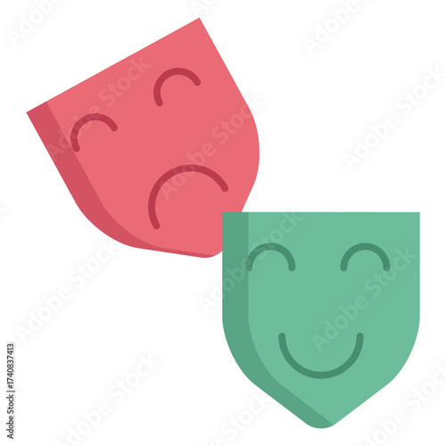 theatre flat icon design
