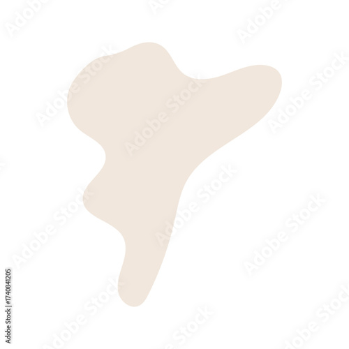 abstract blobs pastel brown for background