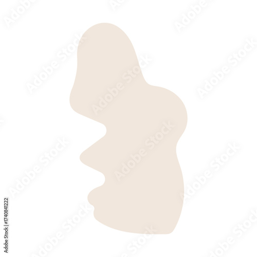 abstract blobs pastel brown for background