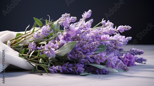 A photo of a fragrant bouquet of lavender