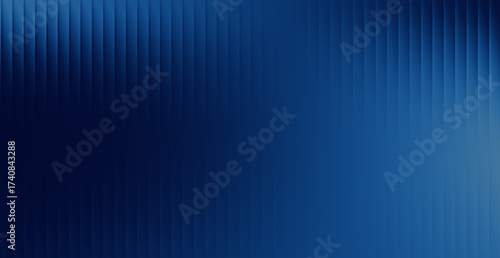 Abstract deep blue fractal glass gradient background with vertical stripes, for modern website headers banner poster wallpaper backdrop design