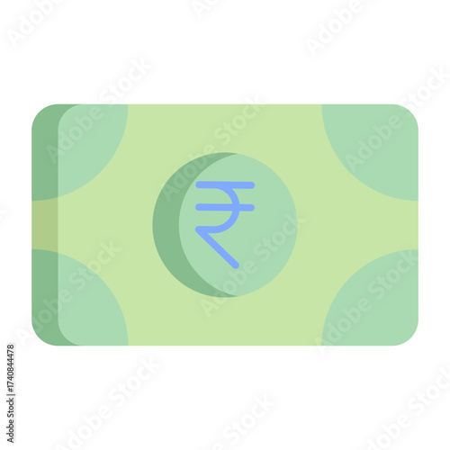 rupee cash flat icon design