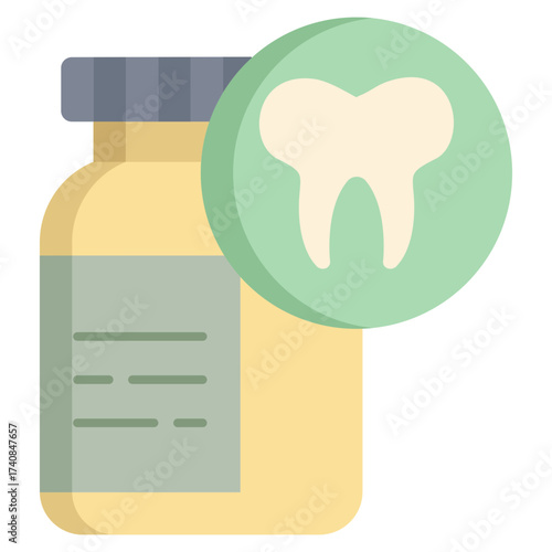 dentistry medicine flat icon design