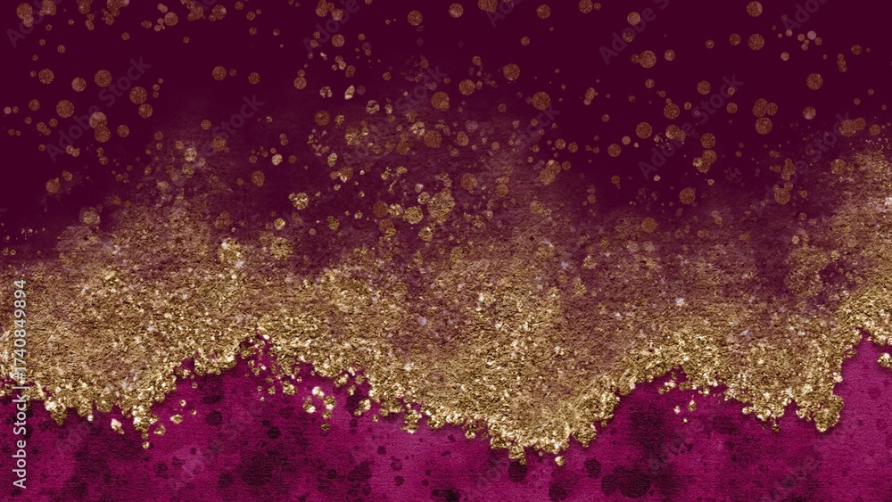 Obraz premium abstract background of purple color and gold dust