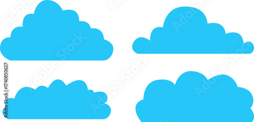 Collection cloud computing icons