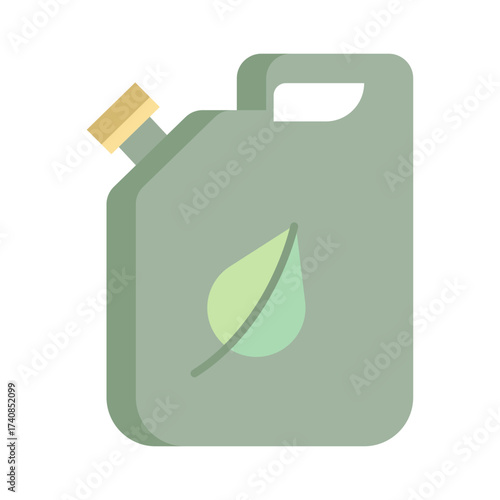 bio fuel flat icon design