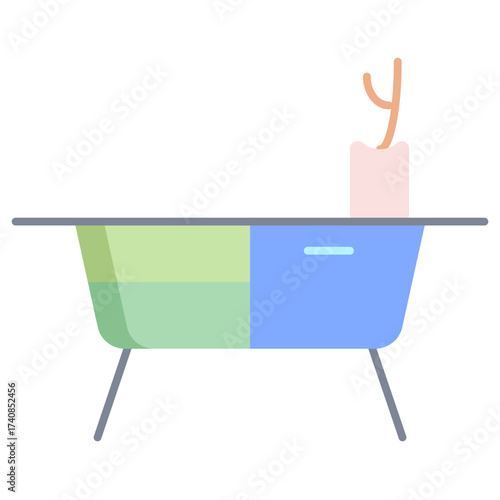 storage table flat icon design