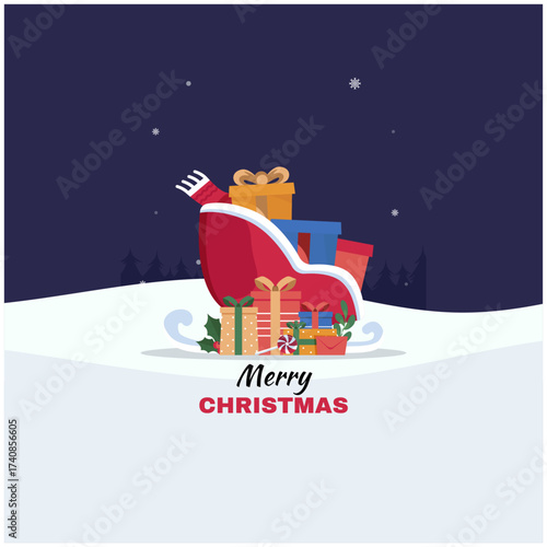 Wallpaper Mural Merry Christmas, Happy Christmas, christmastree, santa, santaclaus, christmaslights, 31st, newyear Torontodigital.ca