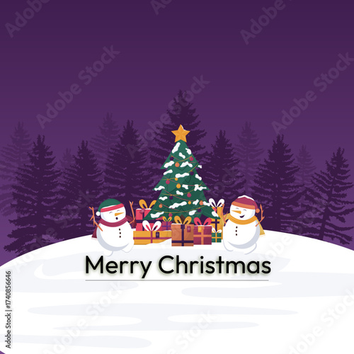 Wallpaper Mural Merry Christmas, Happy Christmas, christmastree, santa, santaclaus, christmaslights, 31st, newyear Torontodigital.ca