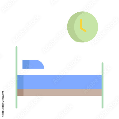 hotel room  flat icon design