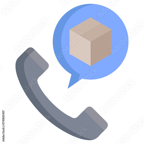 package call enquiry flat icon design