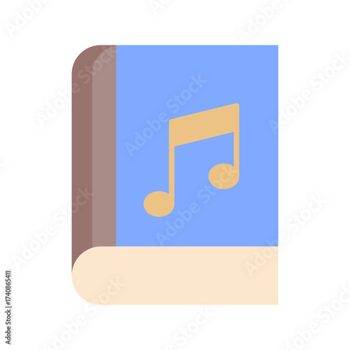 song book flat icon design