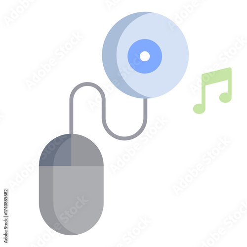 mouse click flat icon design