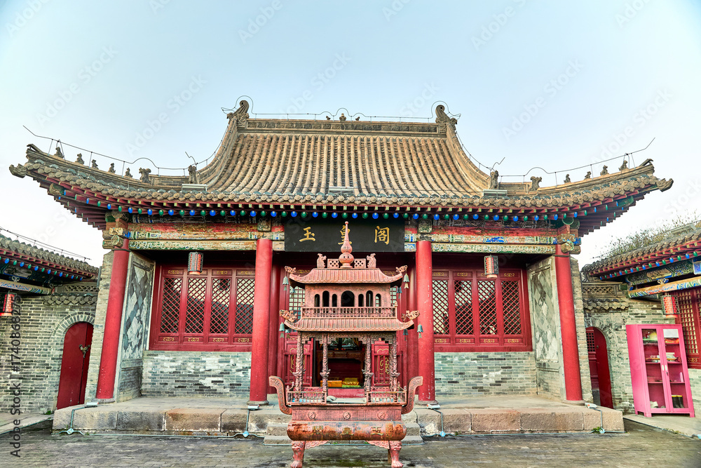 Fototapeta premium Jade Emperor Pavilion,Baozili Scenic Area,Qiaoxi District,Zhangjiakou City,Hebei Province