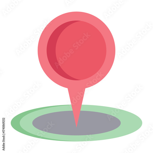 location pointer flat icon design
