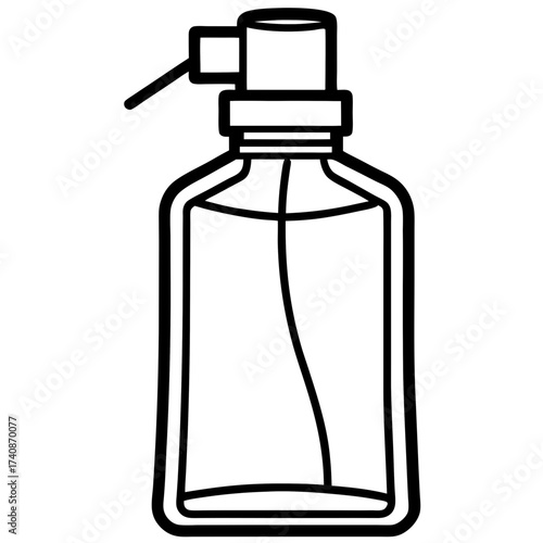 Room spray line art vector