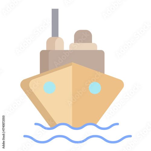 cruise flat icon design