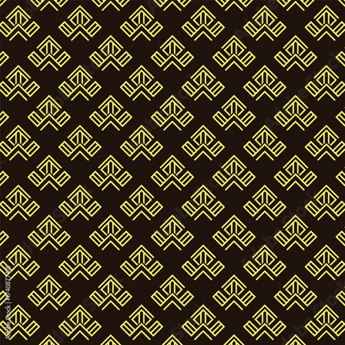Elegant gold geometric pattern on dark background modern design