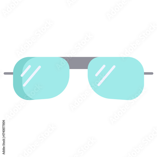 eyeglass flat icon design