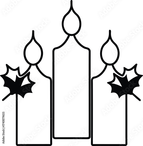 set of black silhouettes of stars
