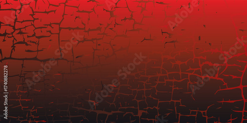 Textured Red and Black Gradient Background with Cracks and Subtle Details.