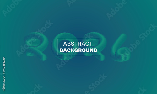 Green Abstract Background with 2026 Year Symbol	