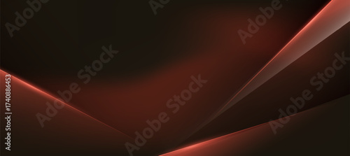 Modern Red Abstract background with diagonal lines and polygon elegant background and banner business product presentation