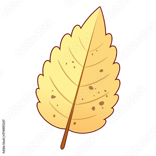 Autumn leaf cartoon cute design