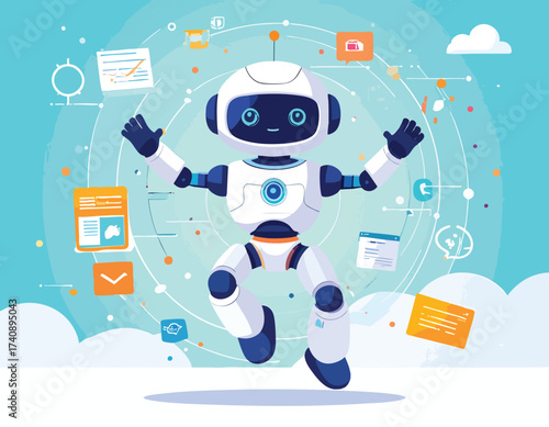 Intelligent Automation Robot in Cloud Network Managing Data & Applications for Business Efficiency