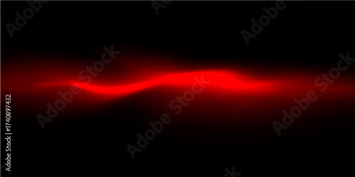 Bright red smoke abstract texture with a flame glow of orange light energy in black space
