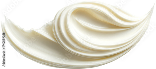 Creamy, flowing substance