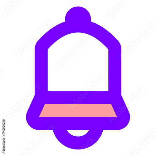 Notification bell icon. Bell icon for new notification, incoming message, reminder and alert. Bell symbol for subscribe on channel and for social media reminder. Vector