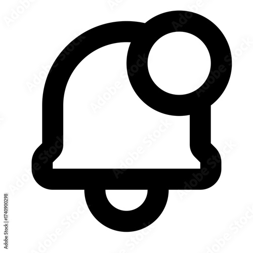 Notification bell icon. Bell icon for new notification, incoming message, reminder and alert. Bell symbol for subscribe on channel and for social media reminder. Vector