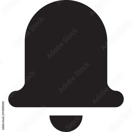Notification bell icon. Bell icon for new notification, incoming message, reminder and alert. Bell symbol for subscribe on channel and for social media reminder. Vector