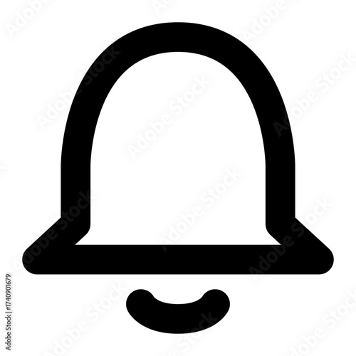 Notification bell icon. Bell icon for new notification, incoming message, reminder and alert. Bell symbol for subscribe on channel and for social media reminder. Vector